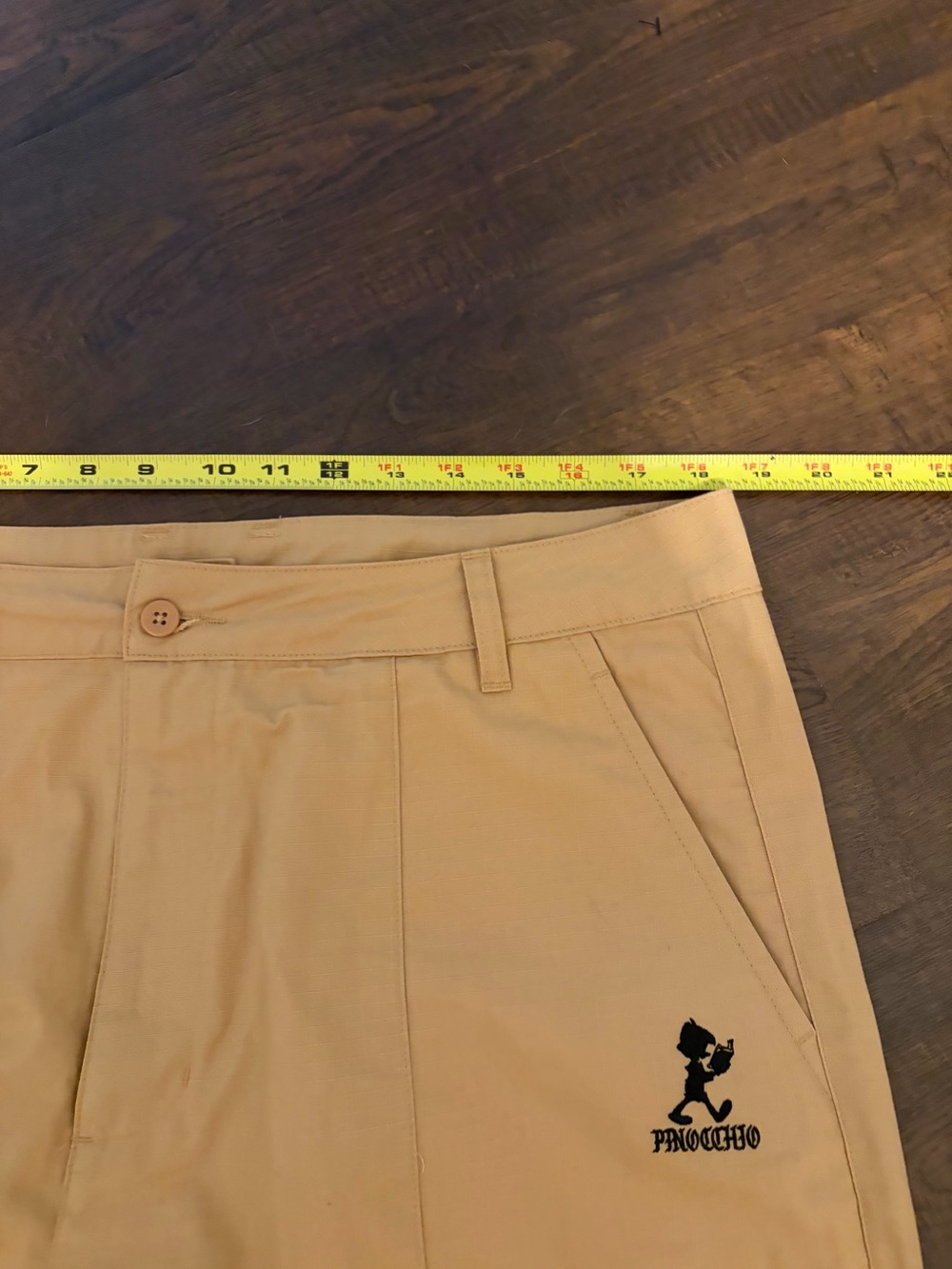 ULTRA RARE Disney x Li-Ning Pinocchio Cargo Pants Tan Ripstop Khaki Size XXL - Picture 6 of 9